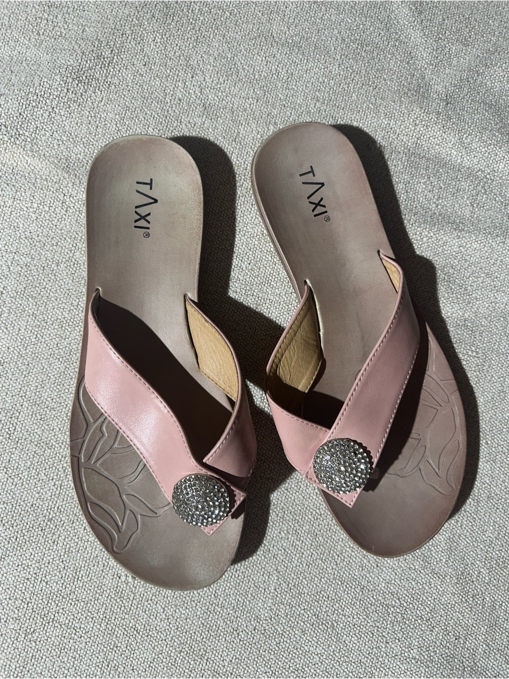 Taxi Embellished Thong Sandals